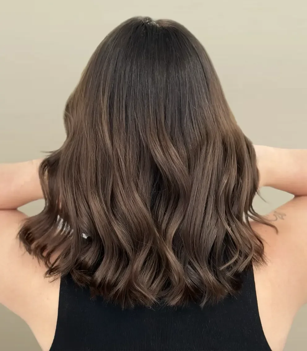 Transformation coupe mi-longue femme tendance coiffeur Paris 14 La Paris'zen Institut