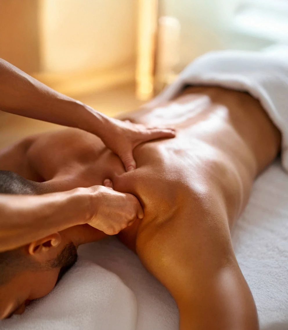Massage homme relaxant réalisé à l’institut La Paris’zen Institut Paris 14