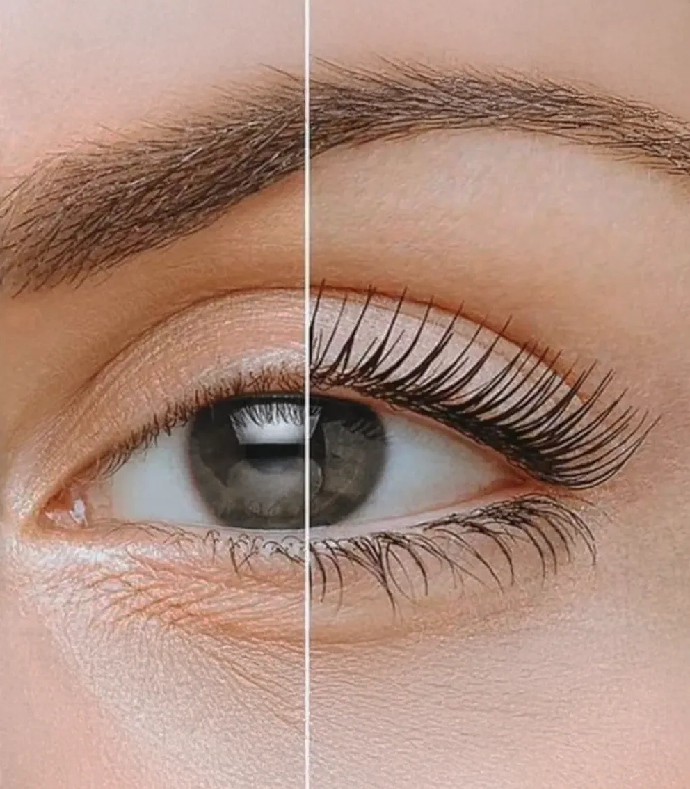 Rehaussement de cils avec teinture effet mascara naturel institut Paris 14