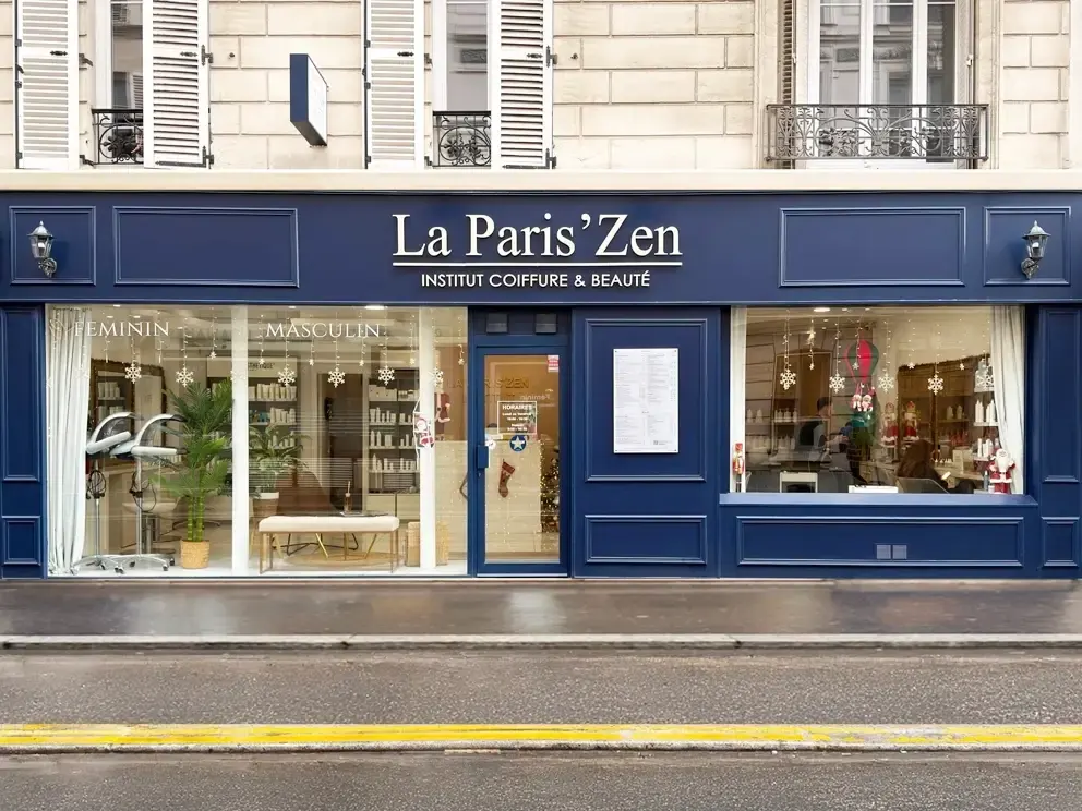 Salon de coiffure et esthétique Paris 14 La Paris’zen Institut devanture extérieure